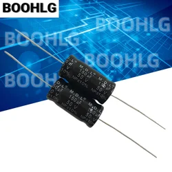 5PCS 150uf 50v horizontal axial NP non-polar audio electrolytic capacitor 50v 150uf 16X34mm