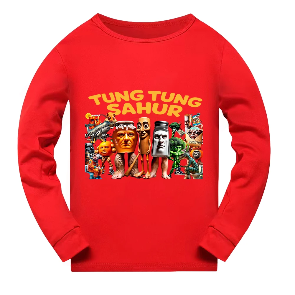 Tung Tung Tung Sahur Sets for Children Cotton Pajamas Kids Teen Girl Clothes Boy Children's Pajamas Pijama Children's Top and