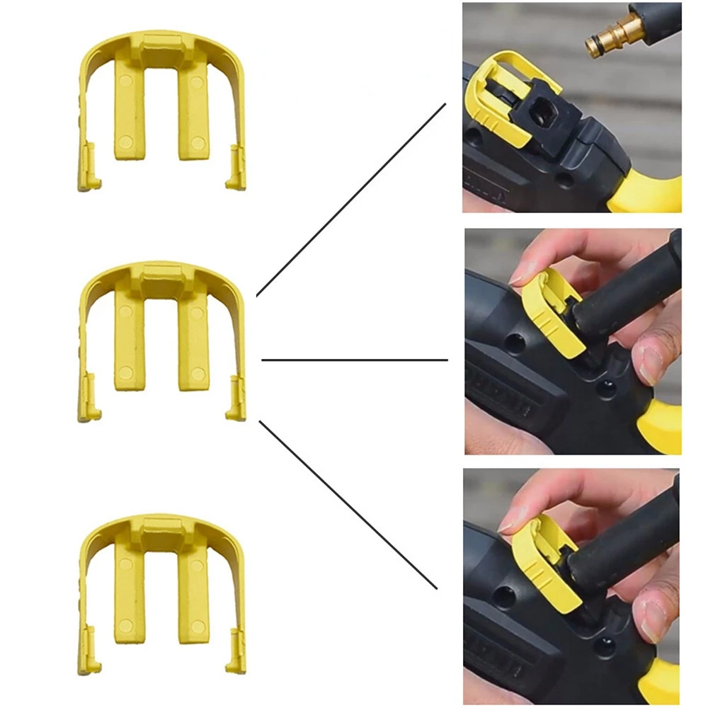 1pcs C Yellow Clips Connector Replacement For Karcher K2 K3 K7 Car Home Pressure Power Washer Trigger Household Cleaning Tools