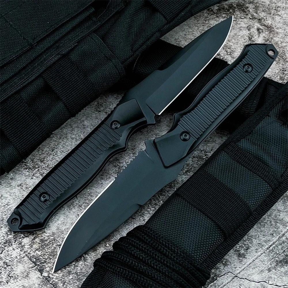 

Высококачественный тактический нож BM 140BK с фиксированным клинком из стали 440C и алюминиевой рукоятью для выживания на природе, охоты, с ножнами