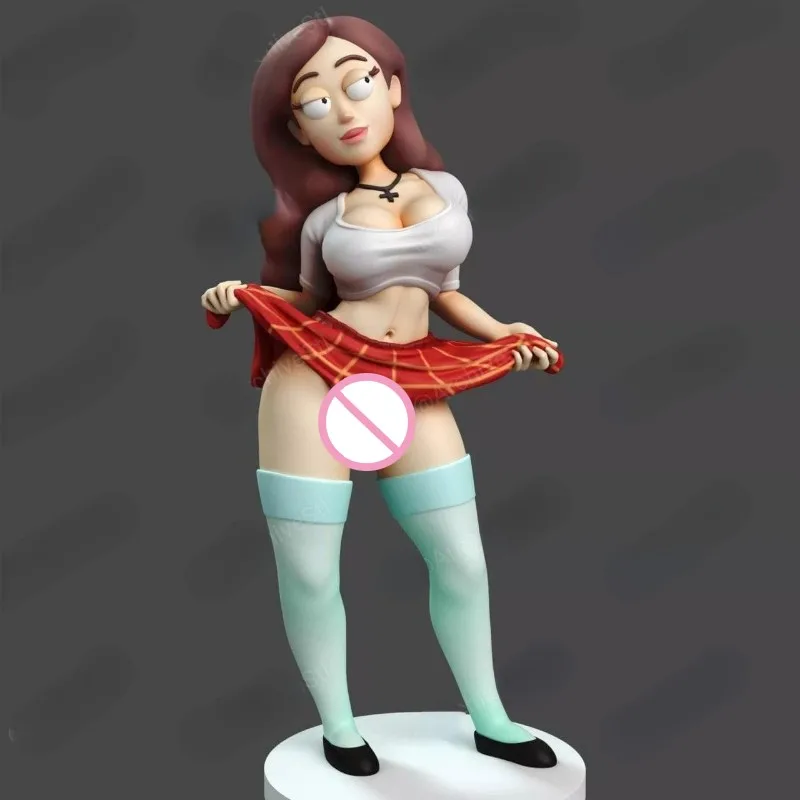 Kit de figurines en résine pour fille coquine, jouet non peint, échelle 1/24