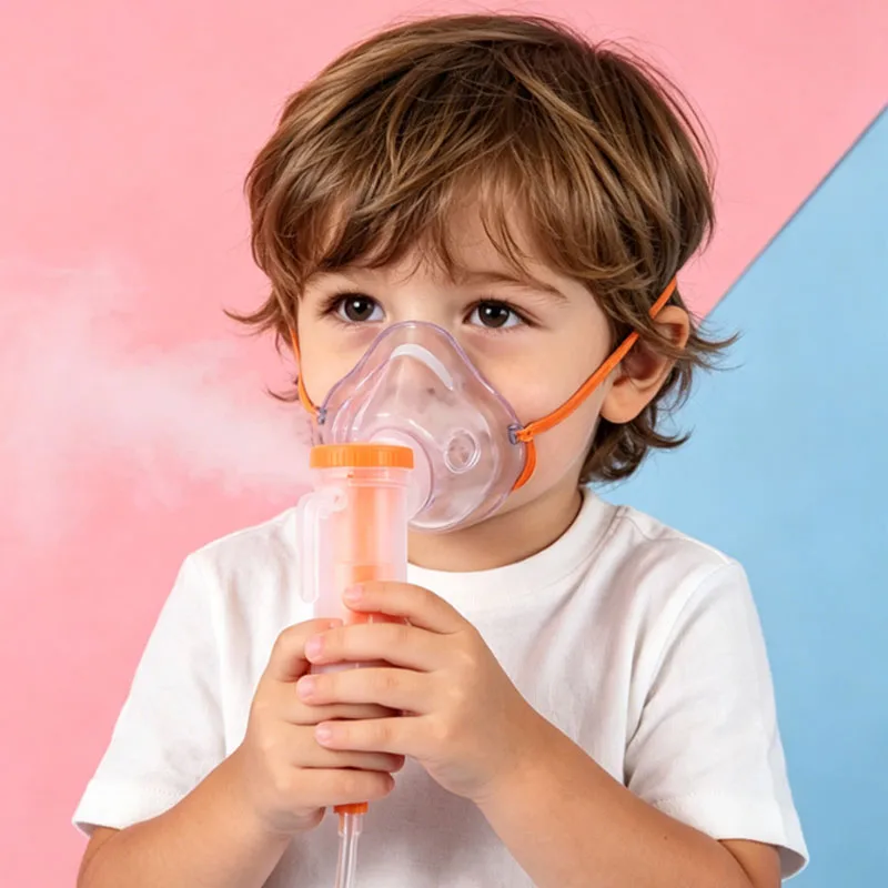 10‑Pack Portable Disposable Atomizer Mask Kits, Home Use Nebulizer Masks for Kid & Adult