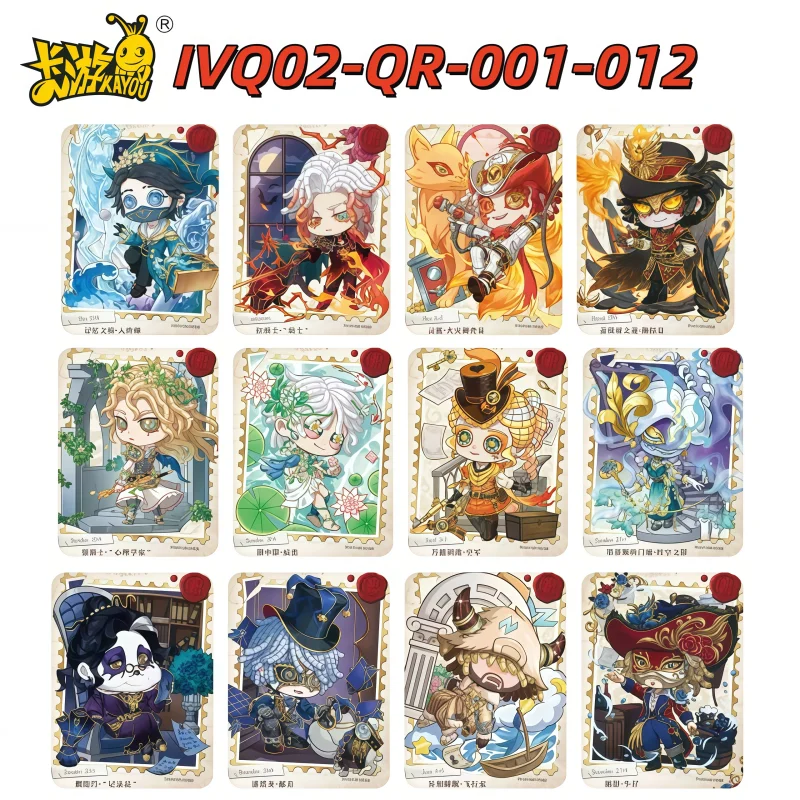 Kayou Identity V Personality Profile Card Secret Clues The Red Knight Spirit Fox King Arthur Collect Game Anime Cards Toy Gift