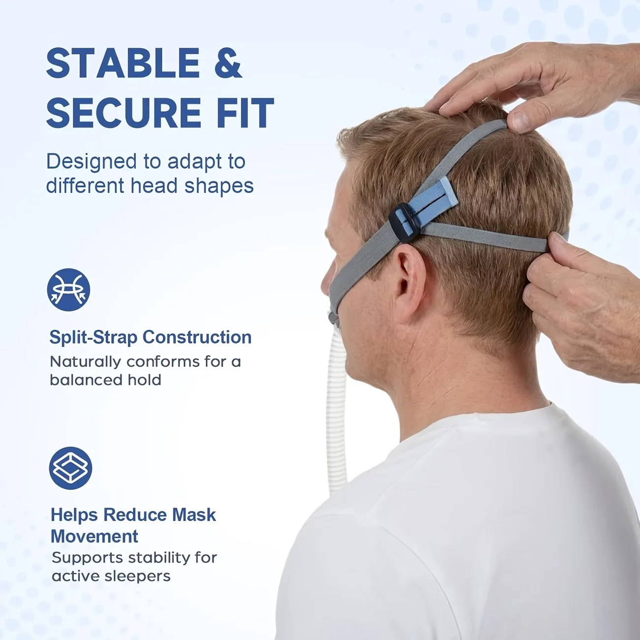 ResMed AirFit P10 Nasal Pillow Mask Frame Headgear Cushion Complete System CPAP Replacement Full Set Kit Premium Durable Pack