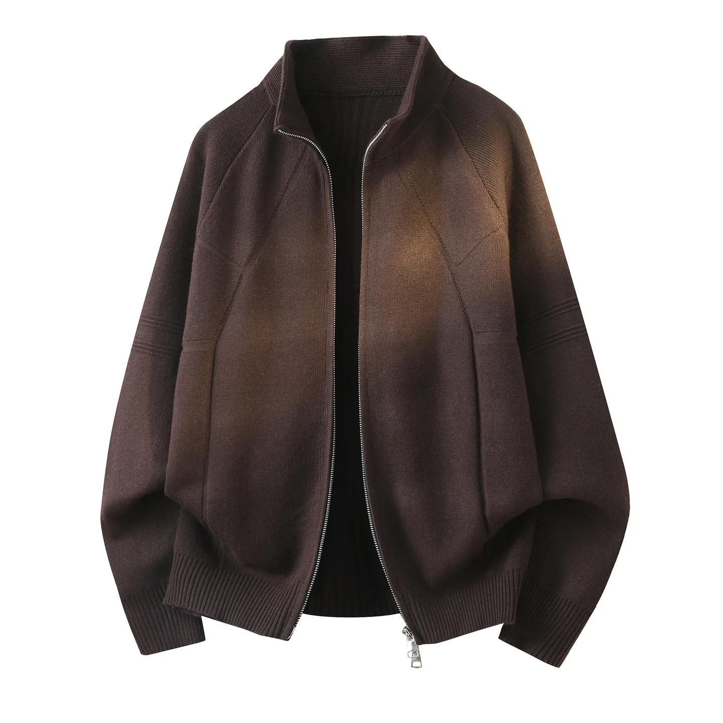 

New Fashion Men Stand Collar Cardigans Sweatercoats Quality Male Business Casual Knitwear Cardigans Outwear Loose Sweaters 5XL