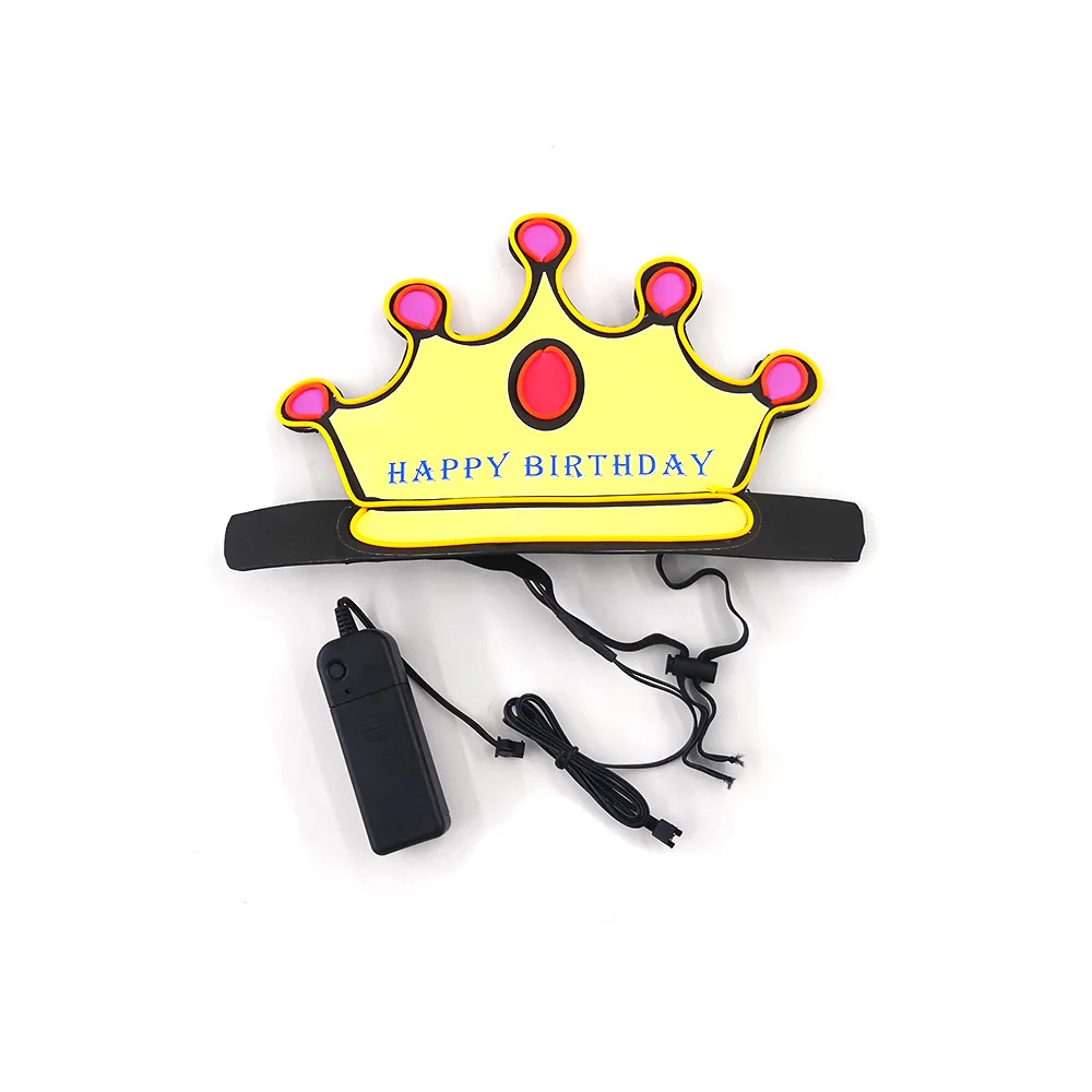 Beautiful EVA Crown Decor Headgear Birthday Props Crown Headband Girls Crown Glow In Carnival Night