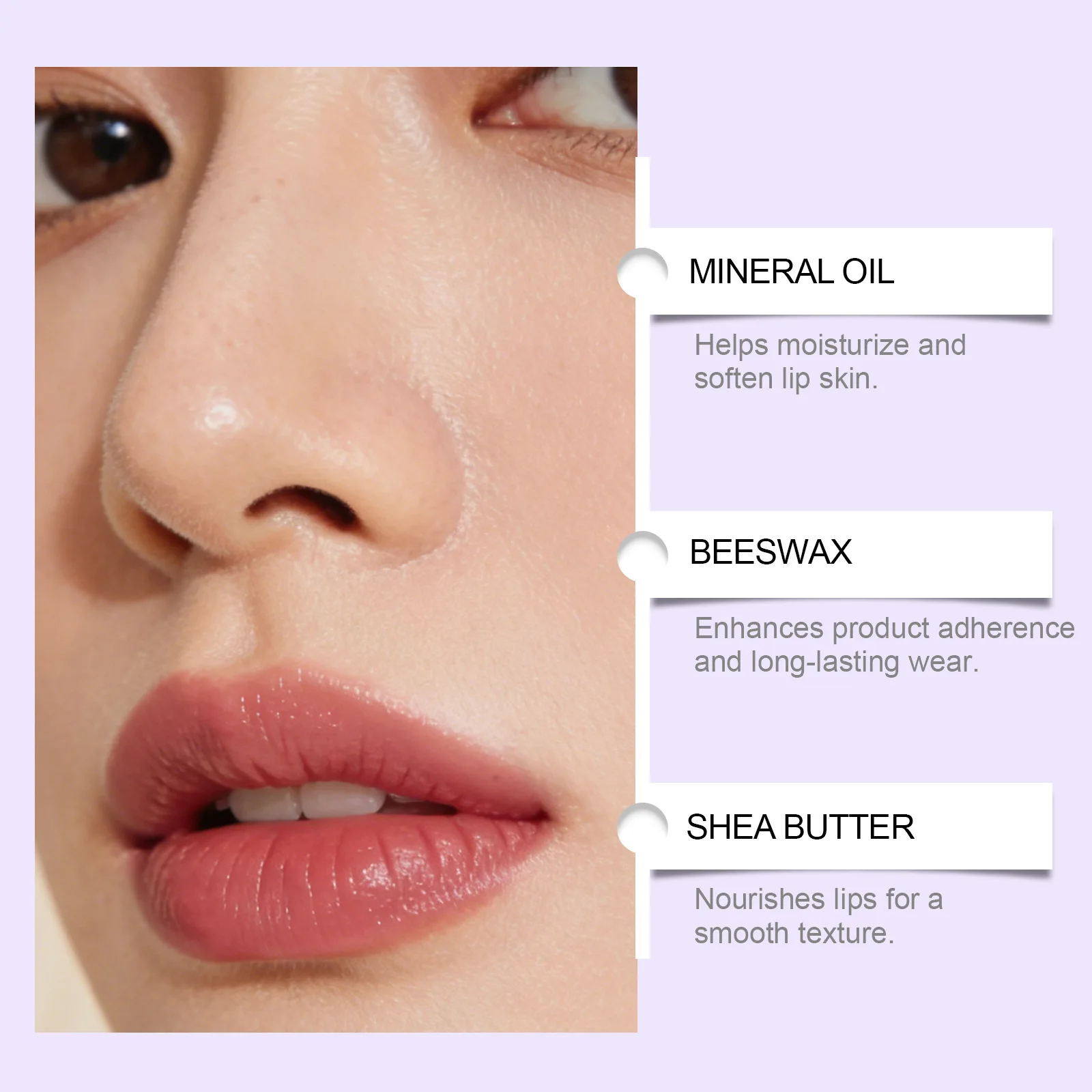 Lucidalabbra gelatinoso bicolore naturale facile da colorare idratante migliora la carnagione trucco labbra fard opaco a lunga durata a doppio scopo