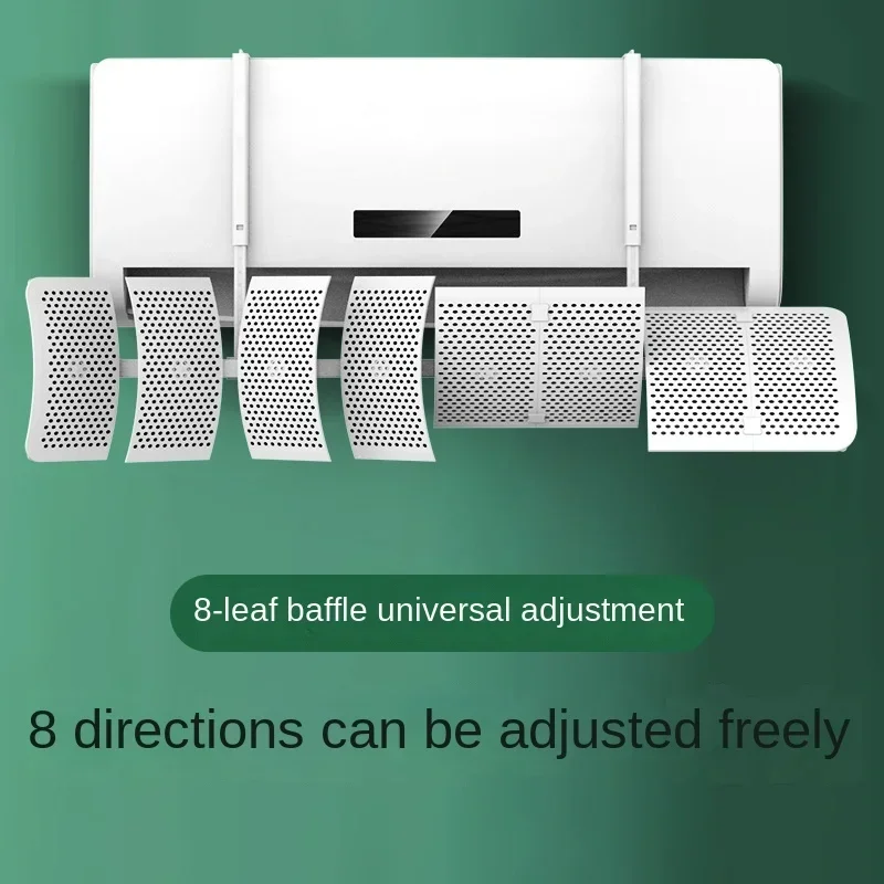 Universal Air Conditioner Windshield Baffle Cover Wall Mounted Wind Deflector Anti-Direct Blowout for Air Conditioning Outlet