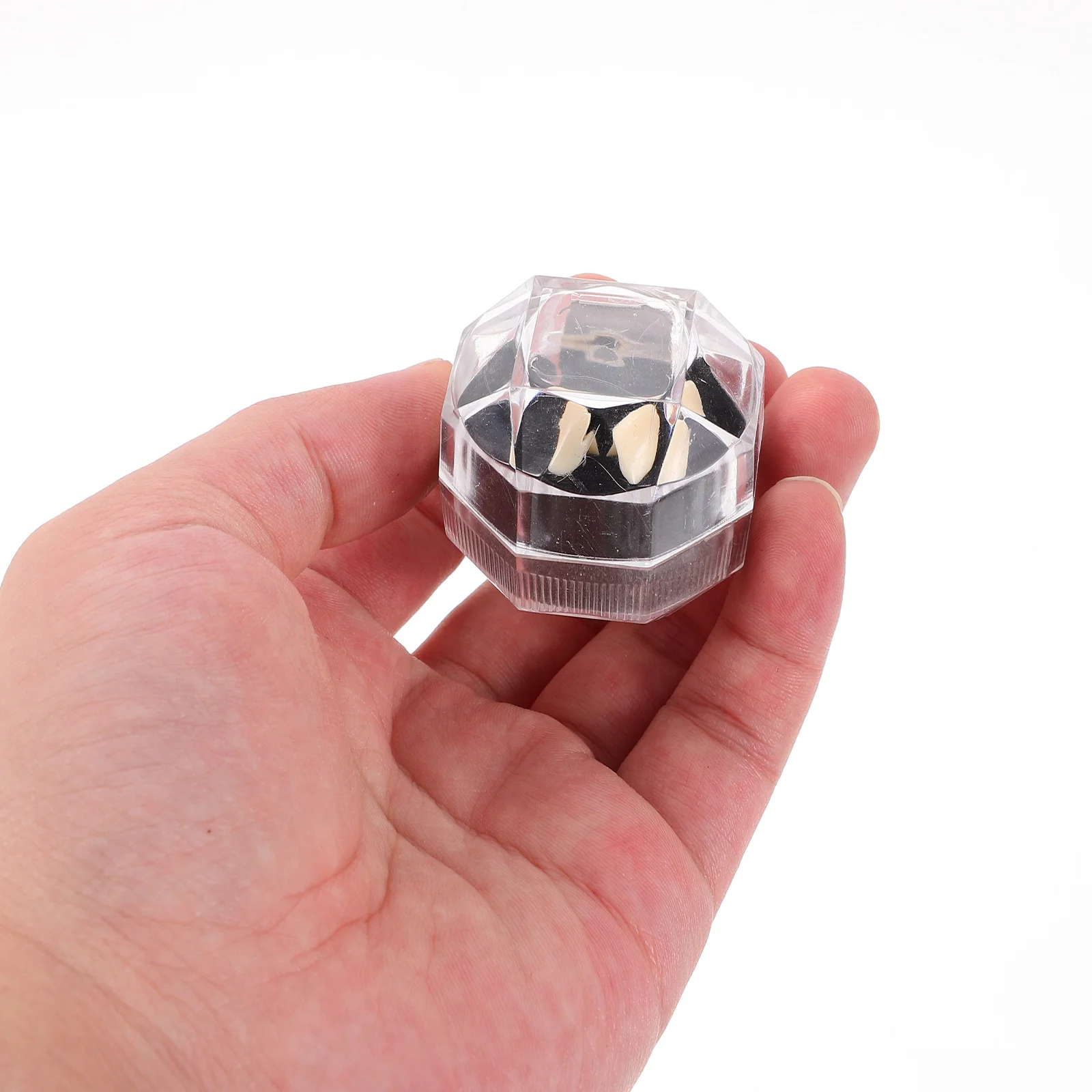 3 Pasang Gigi Vampir 13Mm 15Mm 17Mm Gigi Palsu Untuk Pesta Halloween Alat Peraga Cosplay Taring Penutup Gigi Unik Lucu