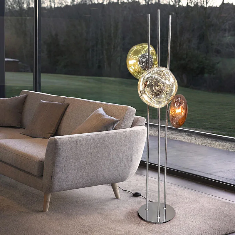 Italian simple light luxury living room lava floor lamp designer Internet celebrity creative vertical study bedroom bedside lamp