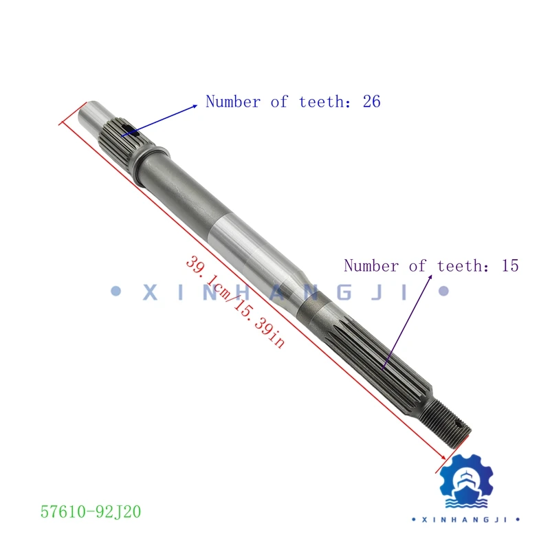 

57610-92J20 Новый ВАЛА ПРОПЛЕРА для подвесного двигателя SUZUKI, 4-тактный DF100/115/140HP, аксессуары для лодок