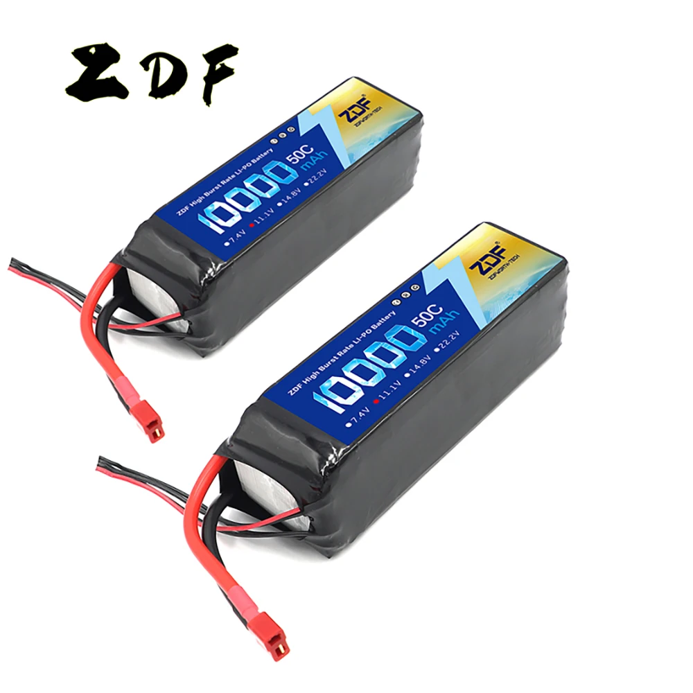 

ZDF 2025 Новое поступление класса A хорошего качества Lipo Battery 3S 11,1 В 22,2 В 10000 мАч 50C High Brust для радиоуправляемого автомобиля Дрон БПЛА Лодка