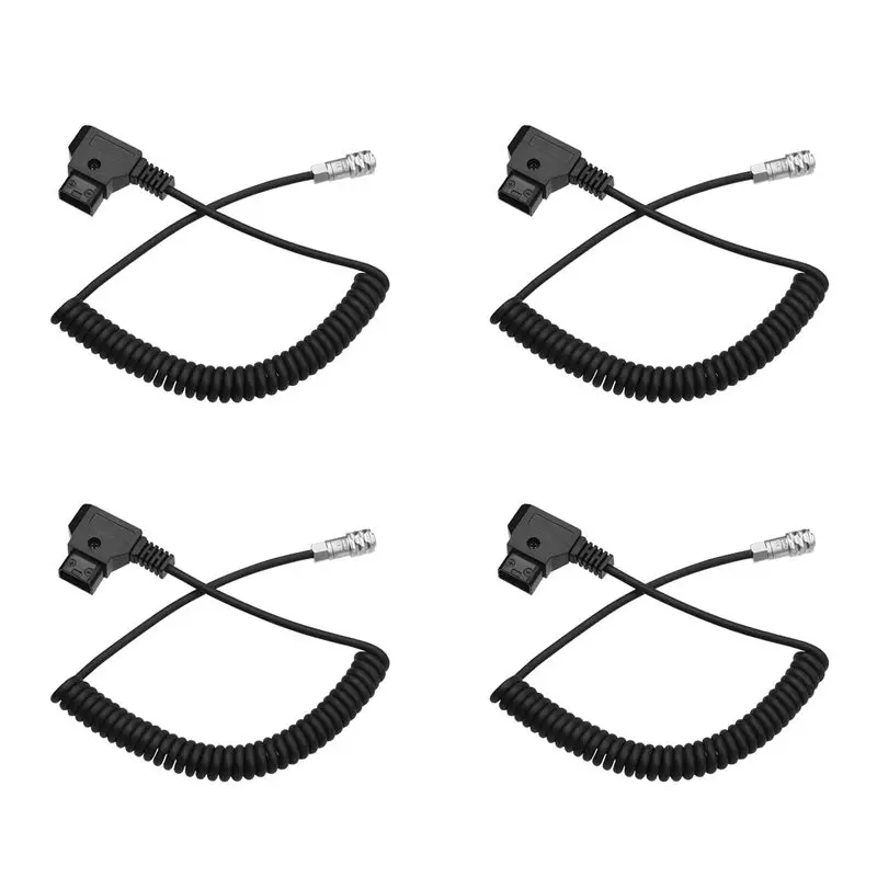 4X D-Tap To BMPCC 4K 2 Pin Locking Power Cable For Blackmagic Pocket Cinema Camera 4K For Sony V Mount Battery