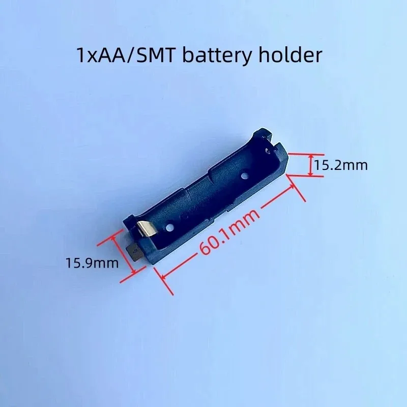 SMT 배터리 팩 시리즈 및 병렬 연결 SMT 패치, 금도금 배터리 케이스, 1, 2, 3xAA 배터리 거치대, 2 개