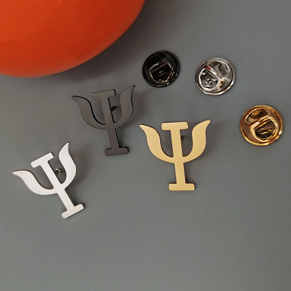 Psychological Medicine Enamel Stainless Steel Pin, Medical Backpack Lapel Cap Metal Badge, Healing Spiritual Jewelry