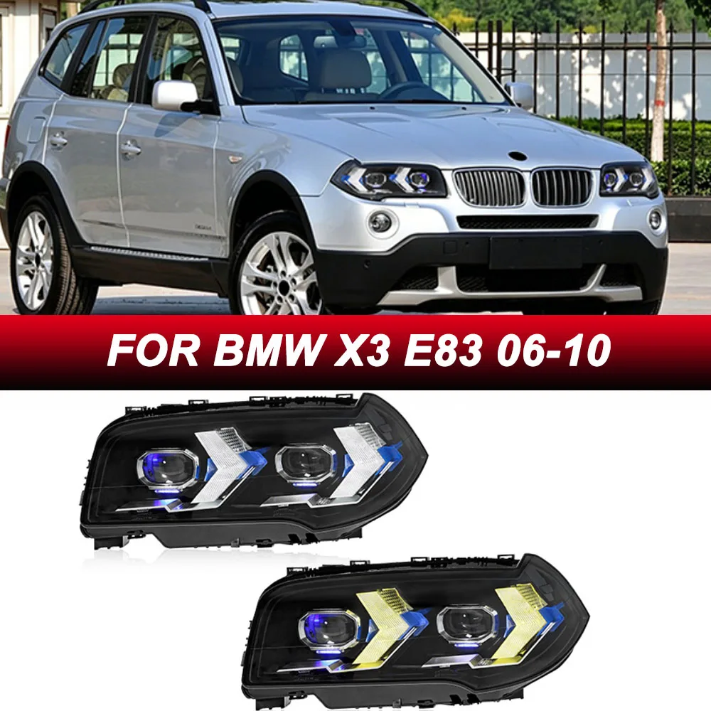

Hot LED HeadLights for BMW X3 E83 06-10 new style full led DRL Car head lamp Assembly Signal Auto Accessories Modified Lamp