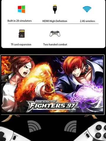 New 4K TV Game Stick M15 ultra 64G 128G Handheld Game Player 2.4G Dual Wireless Controller 50000+ Games Family Game Player