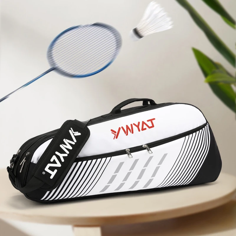 Outdoor Waterproof Badminton Bag Racket Sports Bag For Men Or Women Large Capacity Tennis Racket Bag with Shoes Compartments