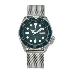 PARNSRPE 41MM NH36 20bar Men's automatic diving watch Bracelet 3.8 Crown sapphire crystal Luminous pointer