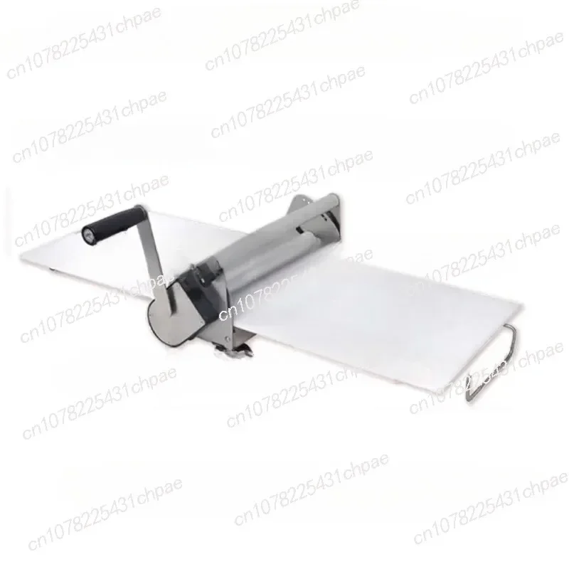 CS-3080 Bakery Machine Table Top Dough Sheeter Machine Pizza Croissant Dough Sheeter Dough Thickness 1-17.5mm Silver Steel Cake