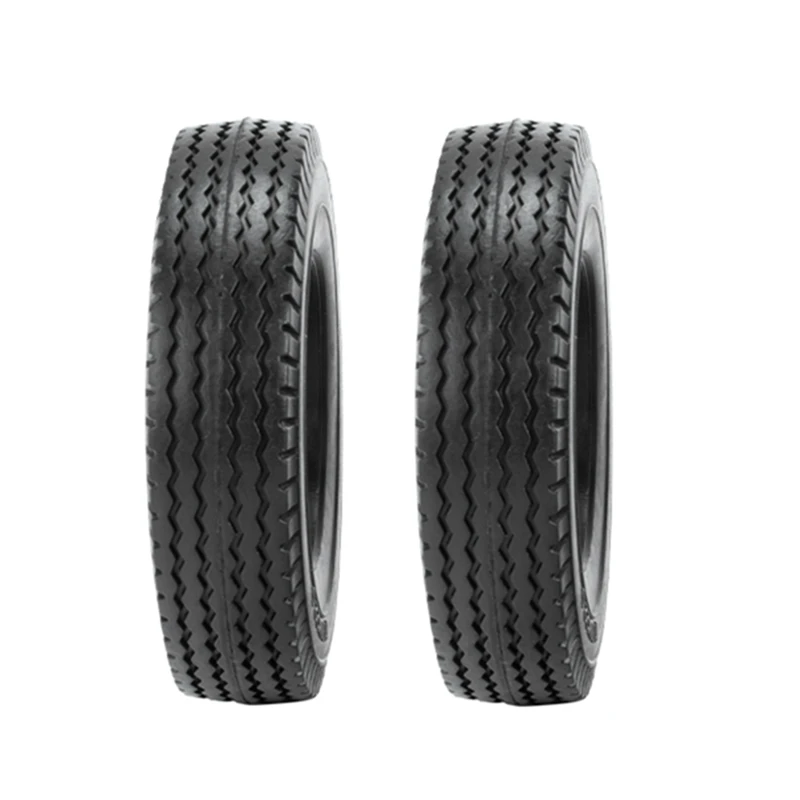 2Pcs 19Mm Hard Rubber Tires For 1/14 Tamiya RC Semi Tractor Truck Tipper SCANIA MAN King Hauler ACTROS Upgrades Parts