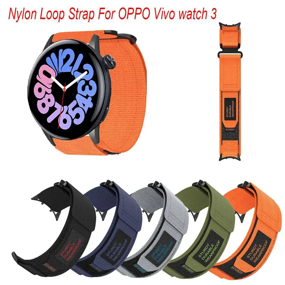 حزام ساعة من النايلون بديل قابل للتعديل من النايلون بحزام ساعة أنيق سريع الإصدار لساعة OPPO Vivo 3