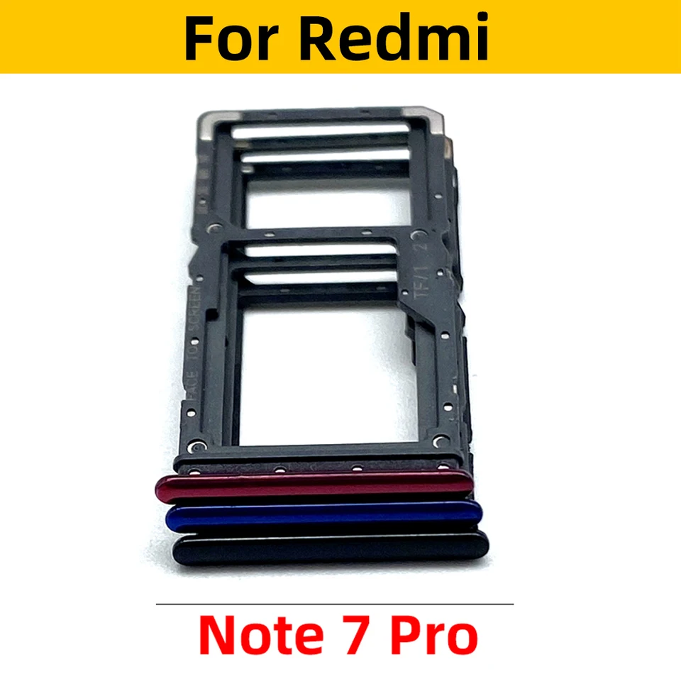 Nueva bandeja para tarjeta SIM con pin, adaptador de repuesto para Xiaomi Redmi Note 9S, Note 9, 7 Pro 4