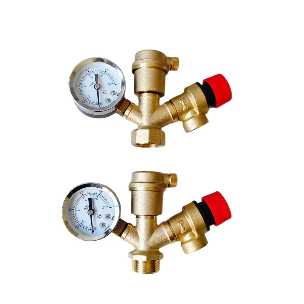 

Valve With Pressure Gauge Boiler Safety Group DN 25 Reliable Brass Valve With Pressure Gauge Quick Plumbing Explosion-proof
