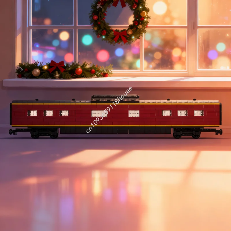 

980pcs MOC Norfolk Western Dome Car Train Model Building Blocks Architecture Christmas Gift Idea Education Toy Brick Kids