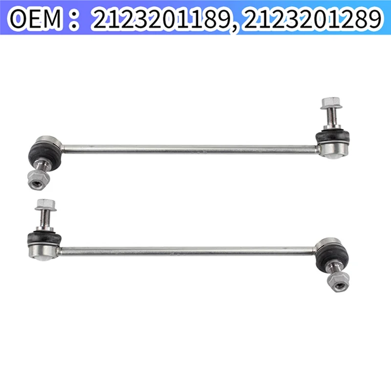 

1Pair Front Axle Sway Bar Stabilizer End Link For Mercede Benz E Class RWD Rod/Strut Left & Right 2123201189 2123201289
