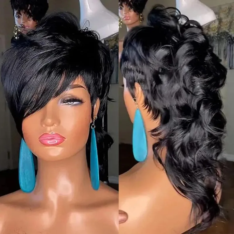 

Парик Independent Station в европейском и американском стиле с боковой челкой, многослойные длинные вьющиеся волосы, бразильские женские волосы,