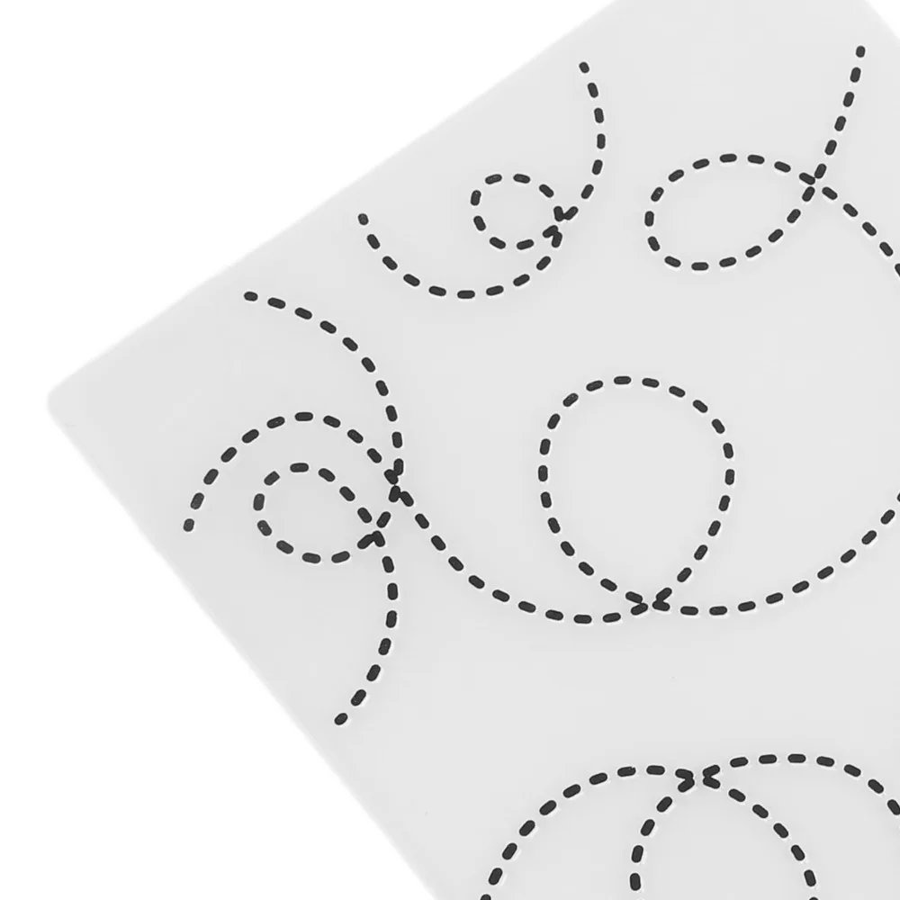 Plastic Embossing Folder Reusable Flexible Paper Embossing Mold Durable Lightweight Embossing Press Clamp Paper Craft