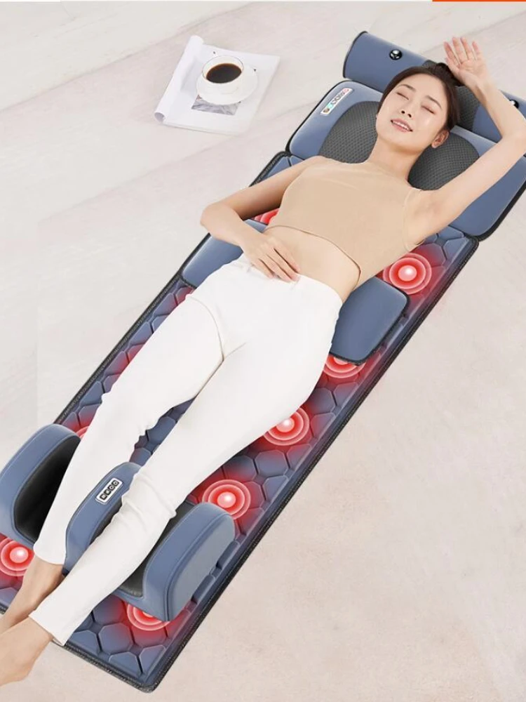 Massage pad cervical spine massager neck waist back whole body multi-functional home recliner medicated pillow mattress