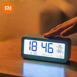 Xiaomi Deli Alarm Clock Durable Household Alarm Clock Digital Clock Bedroom Room Child Alarm Clock Temperature Humidity Calendar