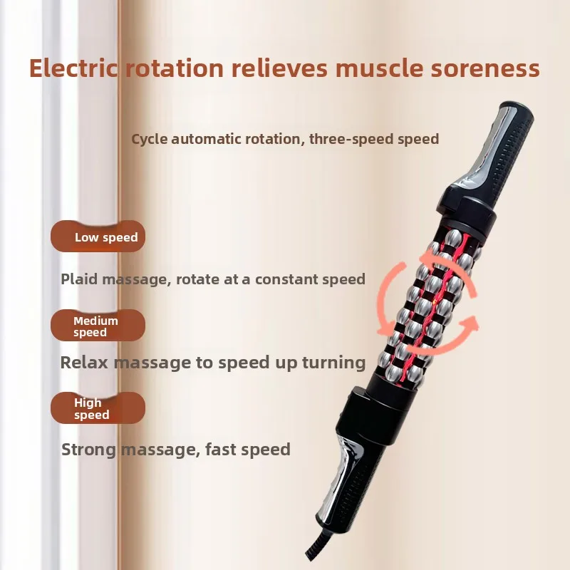 Relaxed Red Light Heated Massage Device 360 Rotating Inner Ball Muscle Relaxation Massage Roller for Whole Body Anti Cellulite