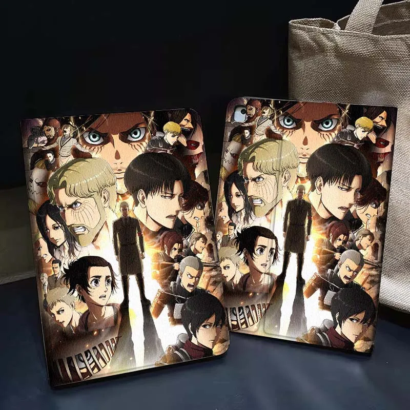 

A-Attacks on T-Titans Anime For iPad Pro Air 5th 6th 7th 13 M3 M4 M5 12.9 13.3 inch 2017 2022 2024 2025 Tablet Case