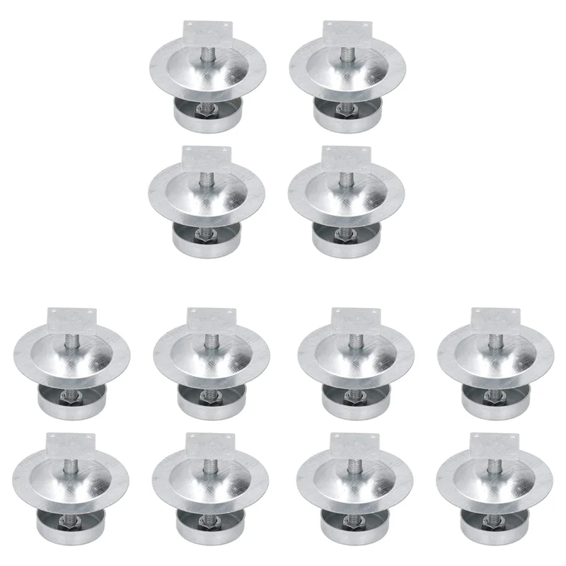 

D9-12Pcs Ant Proof Hive Feet Stainless Steel Beehive Base Ant-Proof Device Beehive Stand