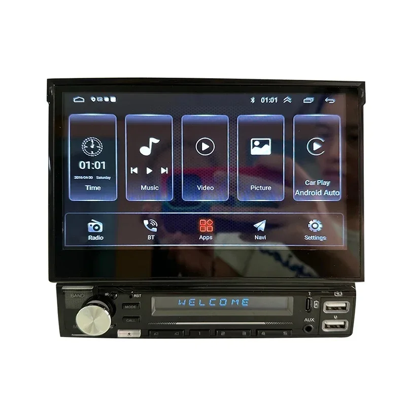 1din Universal 7 Inch Multimedia Touch Screen Android Wireless CarPlay Autoradio 7 Pulgadas DVD