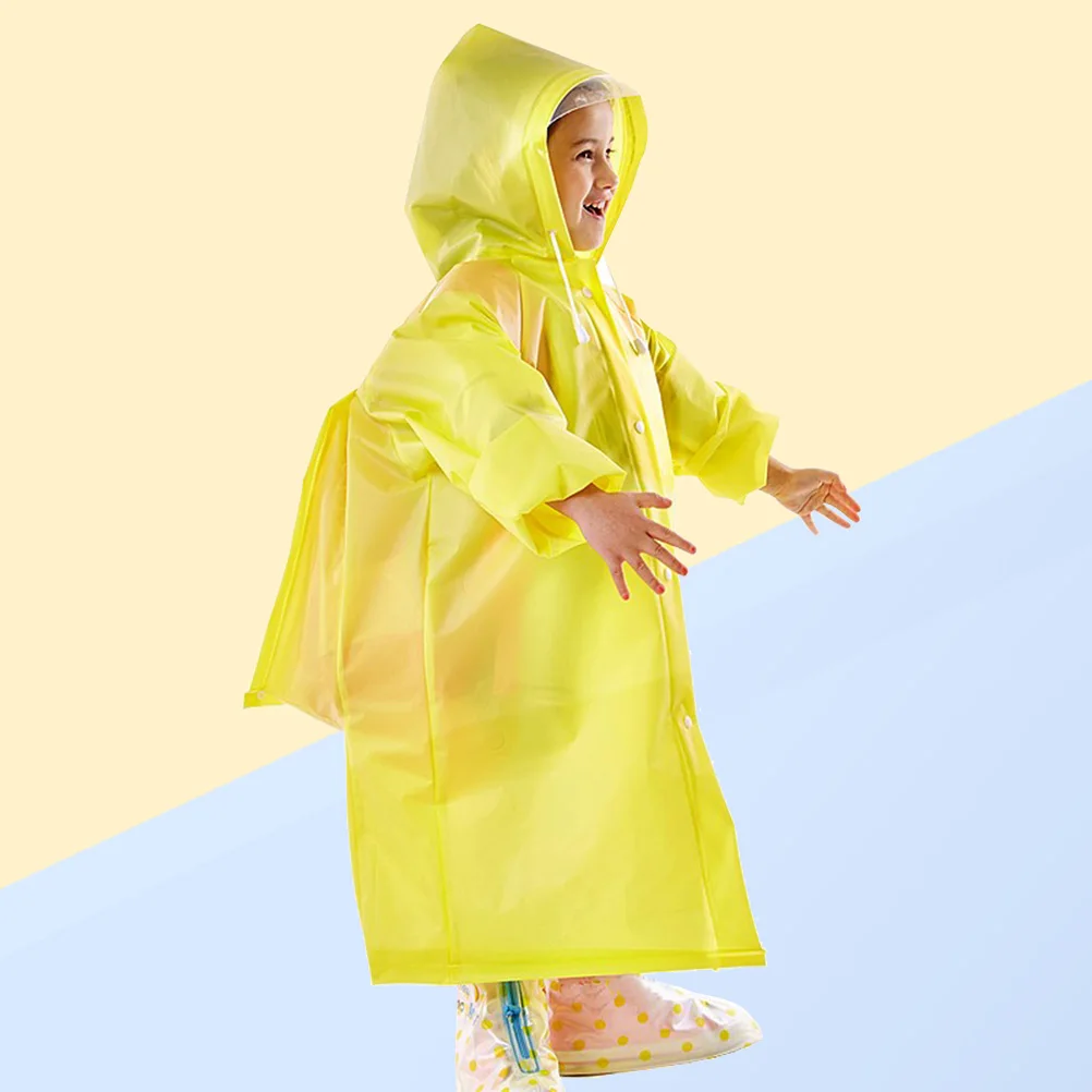 

's Raincoat with Schoolbag Cover Suit Poncho Hooded for Portable Pupils