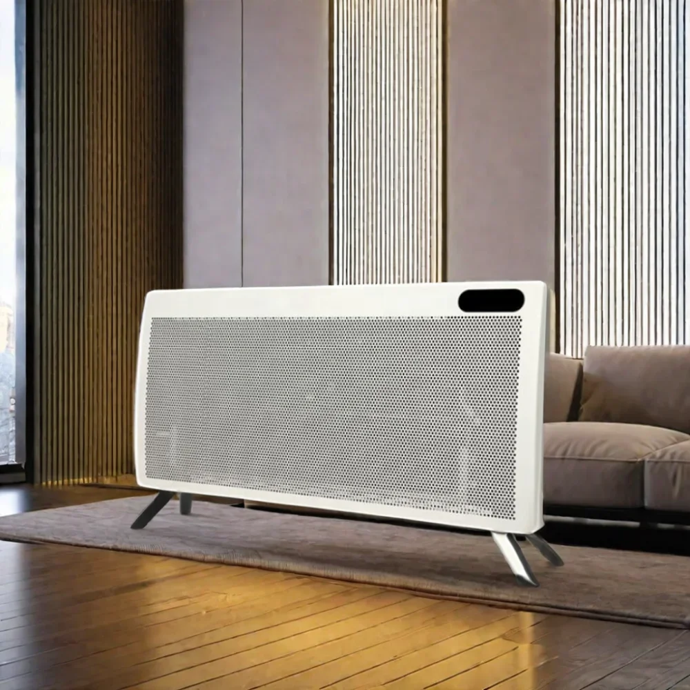 سخان مسخن لوحة معدنية منحنية محمولة رخيصة الثمن لغرفة المعيشة مقاوم للماء مع وظيفة الحماية من الحرارة الزائدة