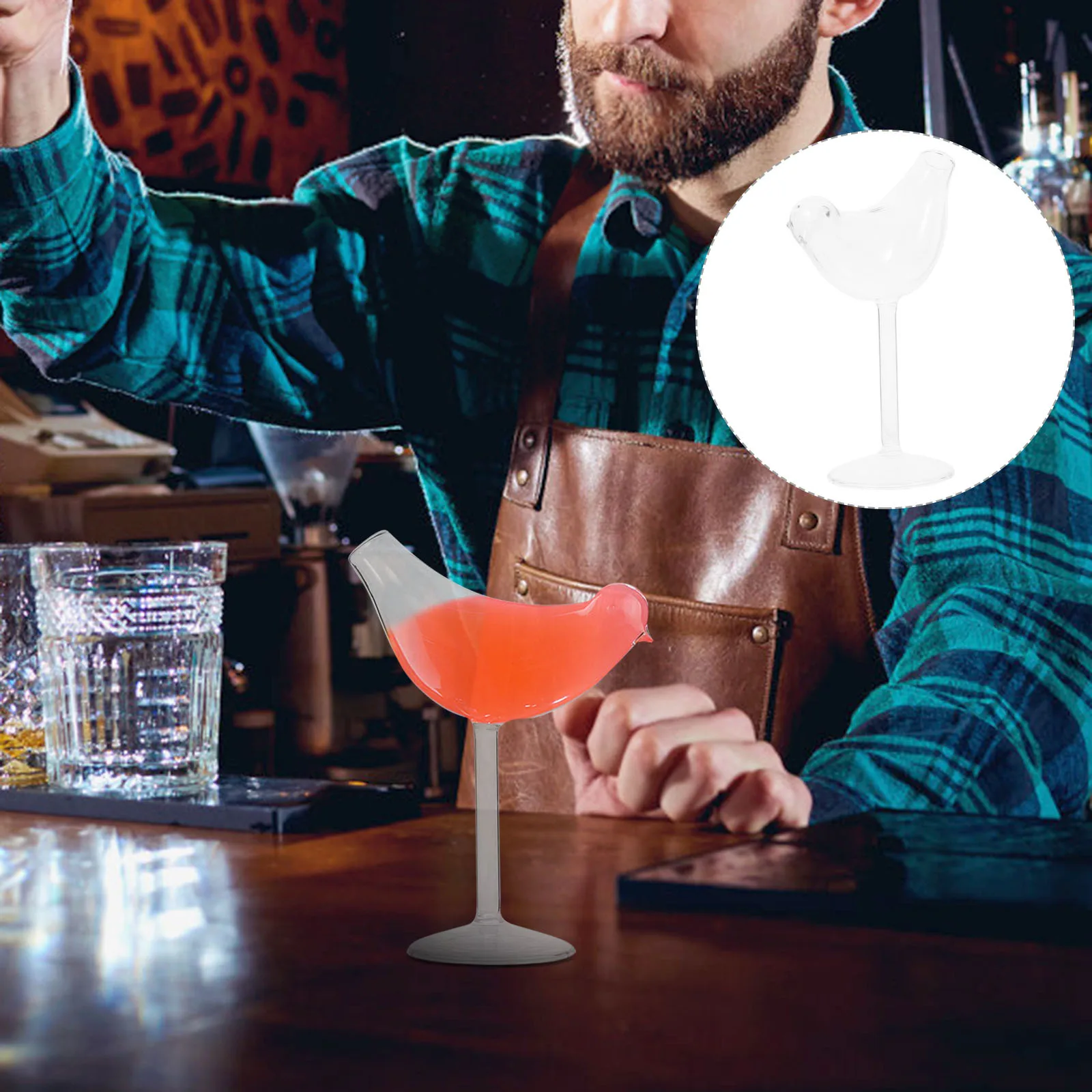 

Premium Cocktail Glass Wine Goblet Clear Glass Cup Beverage Coupe Drinking Tumbler Juice Barware Creative Individuality Design