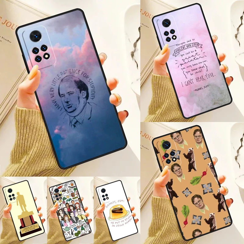 The Office Repeating Print Case For Samsung Galaxy S24 Plus S23 S20 S21FE Lite S22 Ultra Note 20 S8 S9 S10 Phone Coque