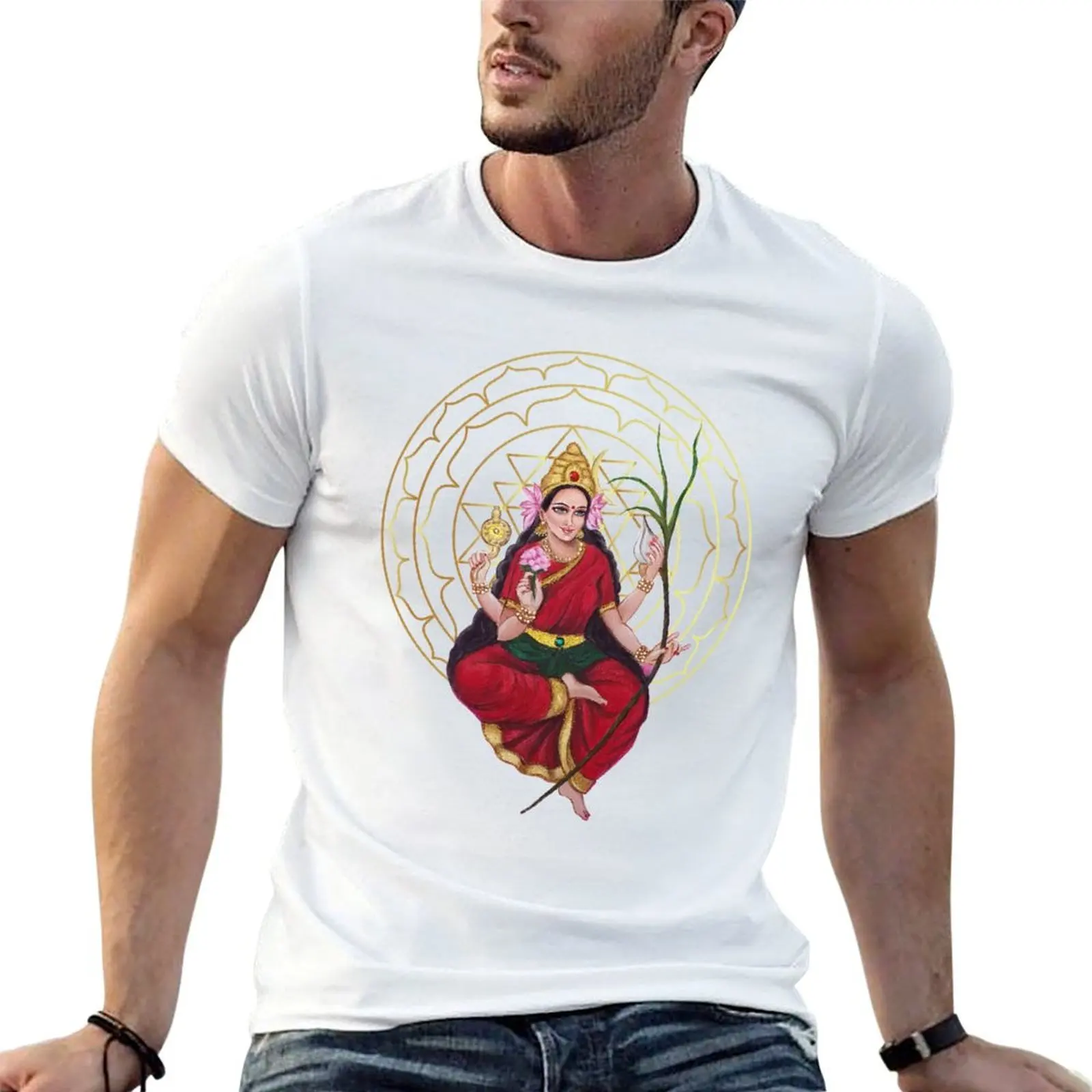 Футболка Lalitha Tripura Sundari Sri Yantra, футболки в стиле аниме, футболки оверсайз для мужчин, винтажная футболка с графическим рисунком, футболка Essential