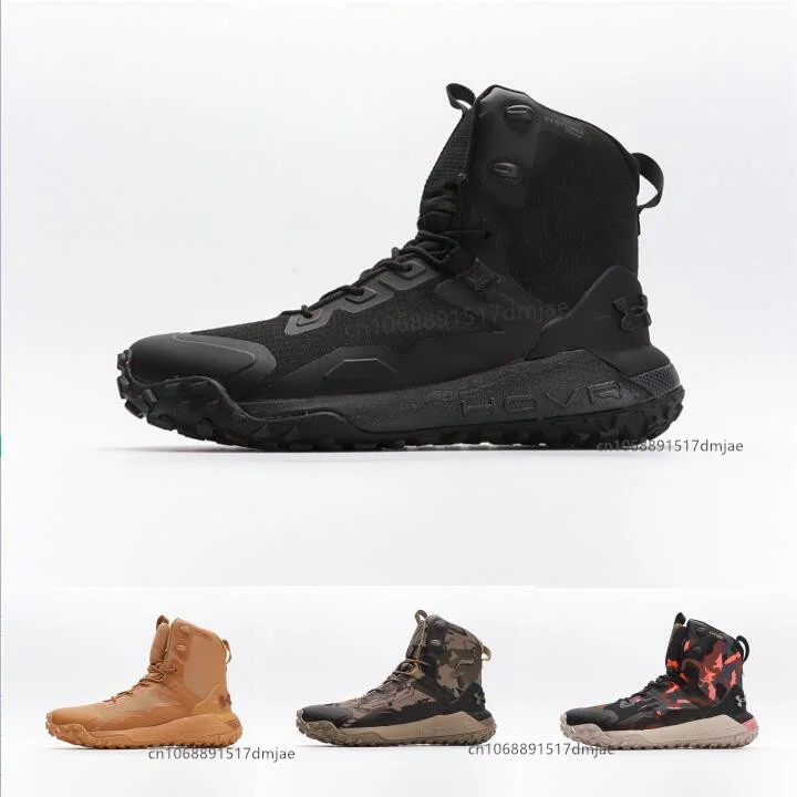 Botas táticas impermeáveis masculinas, UNDER ARMOUR, UA Project, Rock Johnson, HOVR Dawn, tênis de treinamento ao ar livre, Bull's Head, inverno