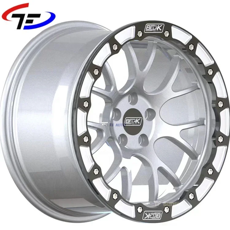 17x10J Aluminum Racing Car Beadlock Forged Negative Offset 6x139.7 Wheels