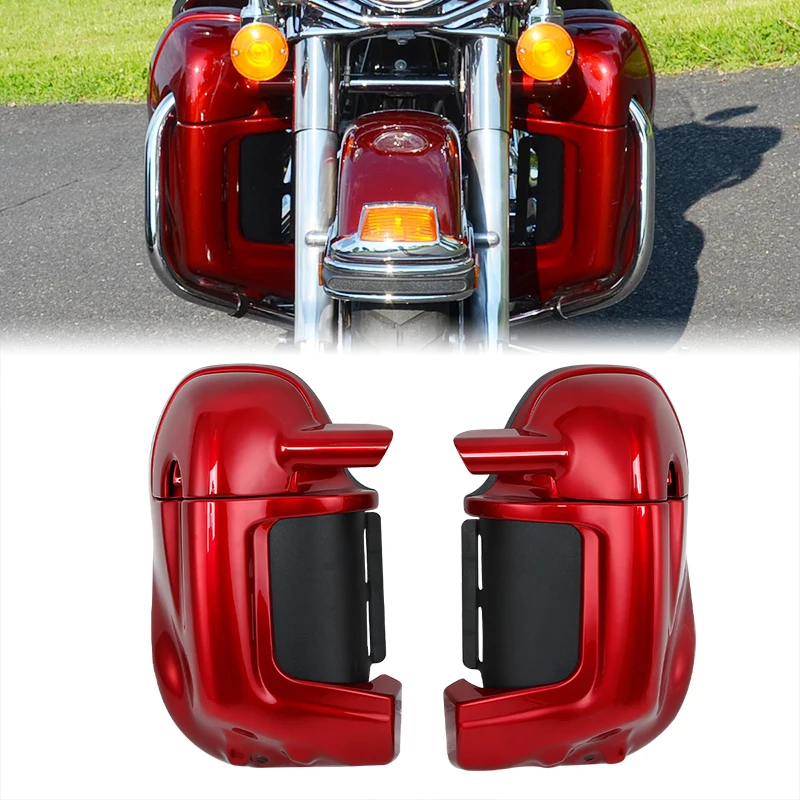 Motorcycle Lower Vented Leg Fairings Cap Glove Box For Harley Touring Road King Street Electra Glide 1983-2013