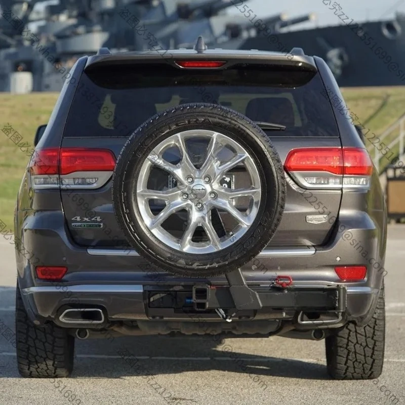 Suitable for Spare Tire Bracket, Universal Square Hitch Spare Tire Carrier for Off-road SUV Trailer Bar Front Mount Use
