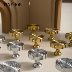 Unique Line/Brass Knob Furniture Handles Door Knobs and Handles for Cabinet Kitchen Cupboard Drawer Pulls Home Decor/Door Knob