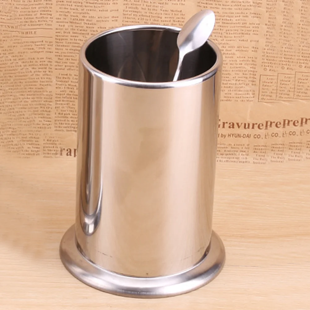 

Space Saving Round Kitchen Utensil Holder for Chopsticks Spoons Forks Cutlery Organizer with High Capacity Storage