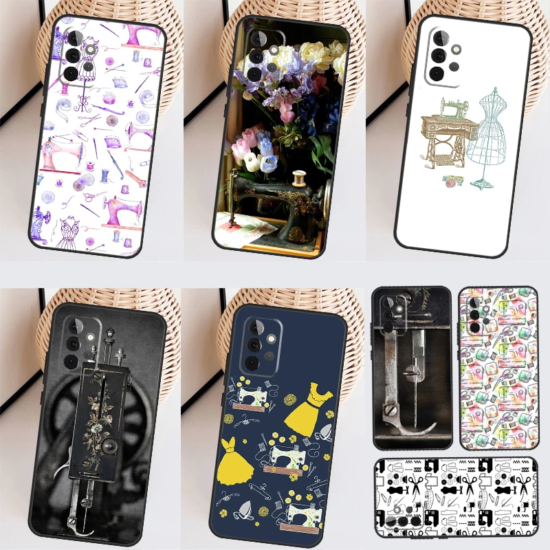 Sewing Machine Phone Case For Samsung Galaxy A34 A54 A14 A13 A23 A33 A53 A73 A52 A42 A32 A22 A12 A51 A71